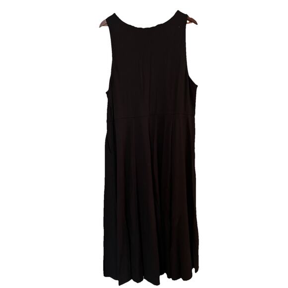 Torrid Black Ponte Skater Midi Dress Women’s Plus Size 3 Party Pockets Stretch - Picture 4 of 14